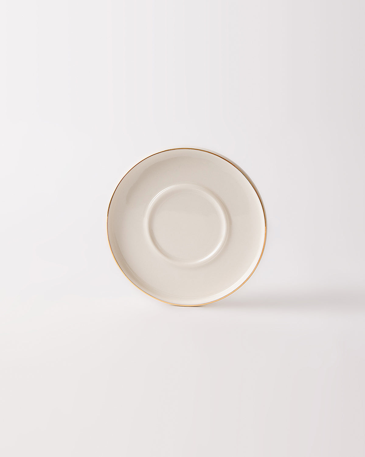 Artline Gold Gerçek Altın Yaldızlı Çizgili 4 Parça 2 Kişilik Porselen Kahve Fincan Takımı 100 ml