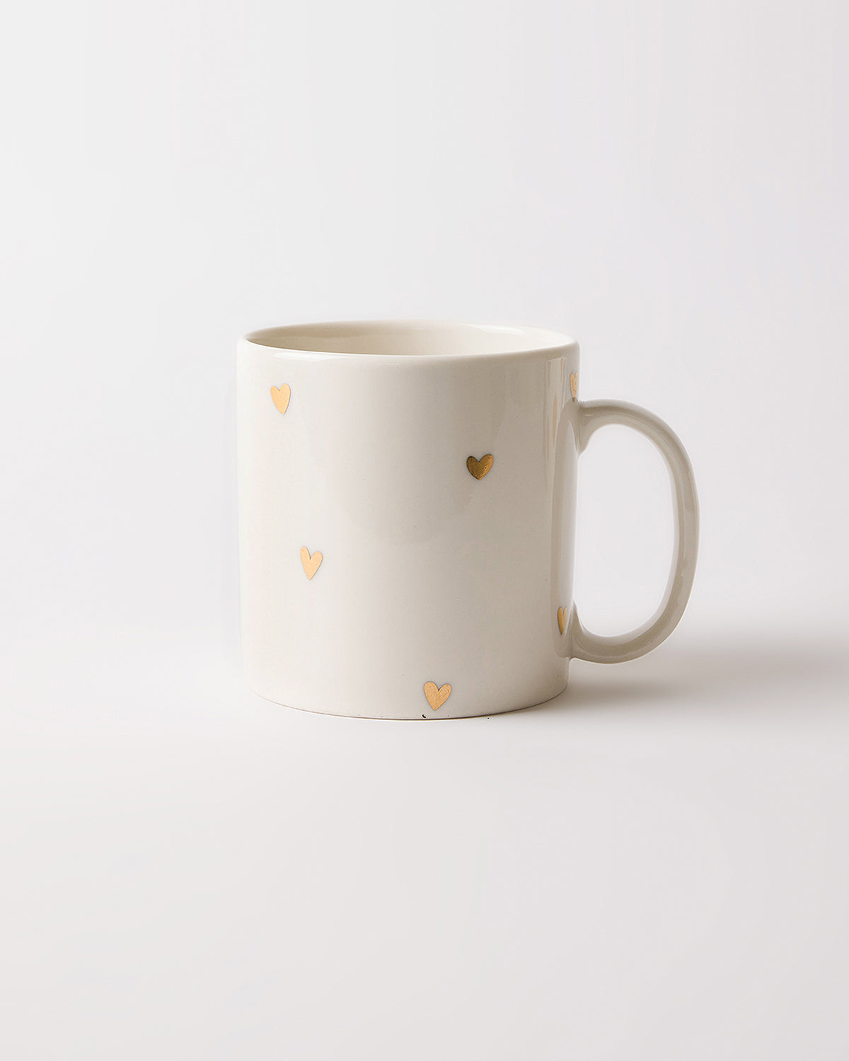 Dotted Hearts 8 Parça Pasta ve Kupa Seti